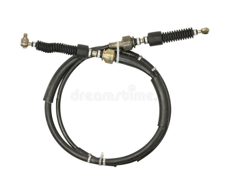 Gear shift cable of car stock image. Image of manufacturing 164552287