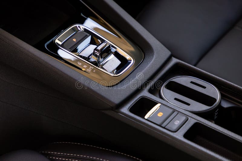 Gear shift in a car stock image. Image of shifter, inside 192672219