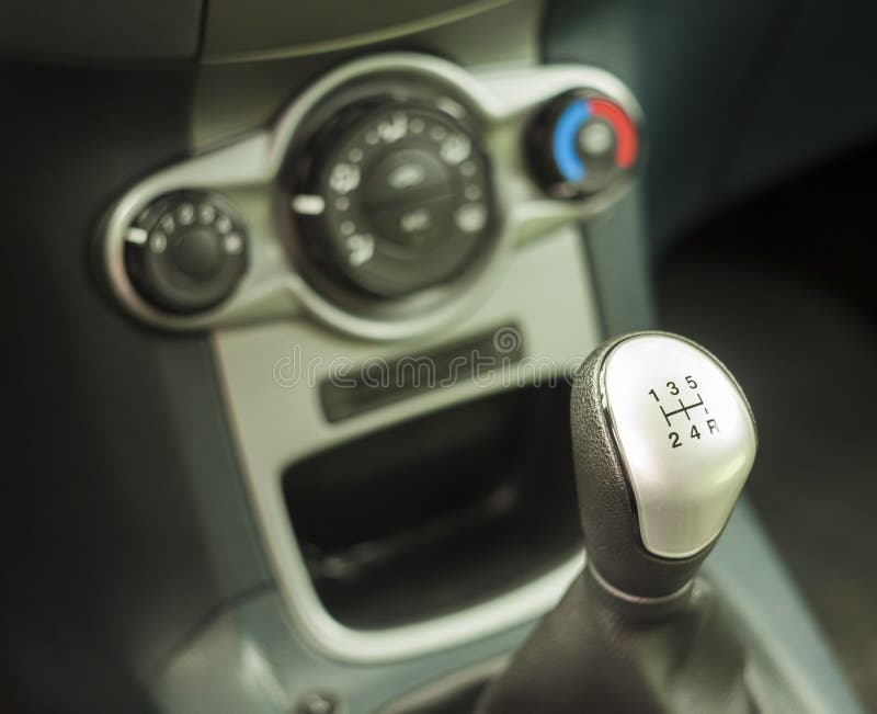 Gear Shifter in a Modern Car Stock Image Image of power, metal 94839205