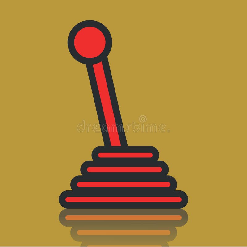 Gear Shifter. Vector Illustration Decorative Design Stock Vector