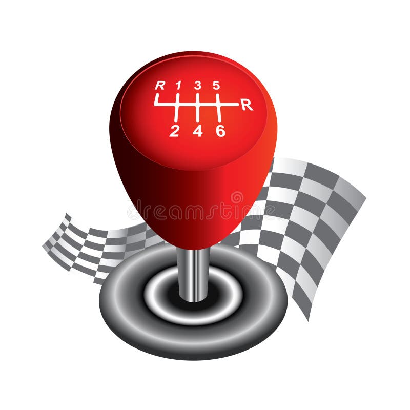 Gear Shifter. Vector Illustration Decorative Design Stock Vector