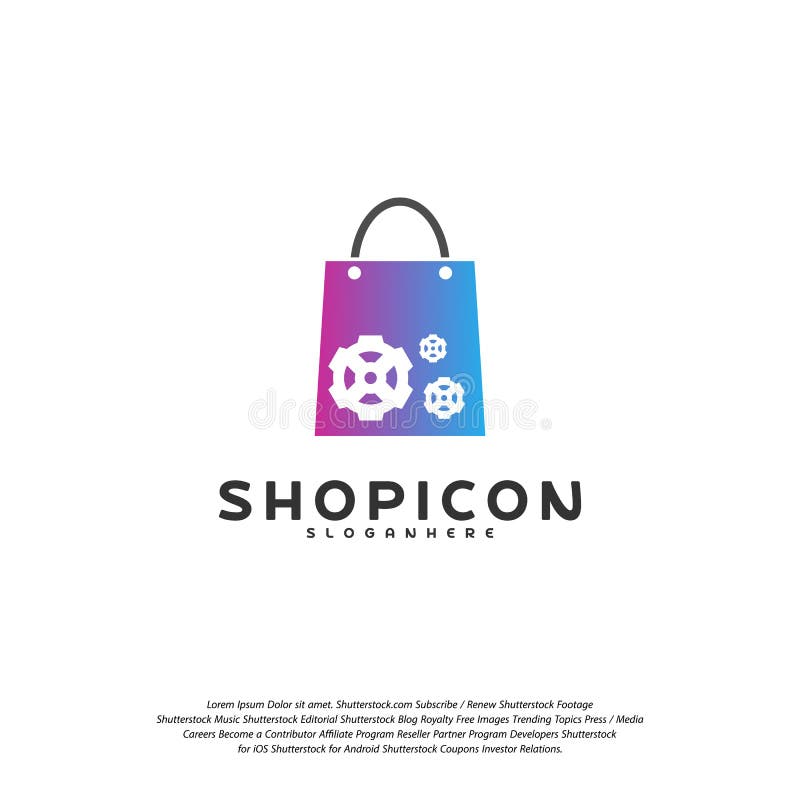 Gear Shop Logo Template Design Vector Stock Vector Illustration of