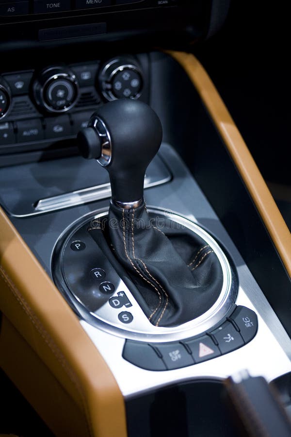 Gear stick in a car stock photo. Image of change, electric 6548608