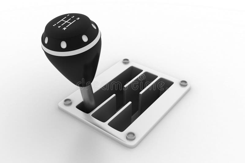 Gear stick stock illustration. Illustration of lever 44455496