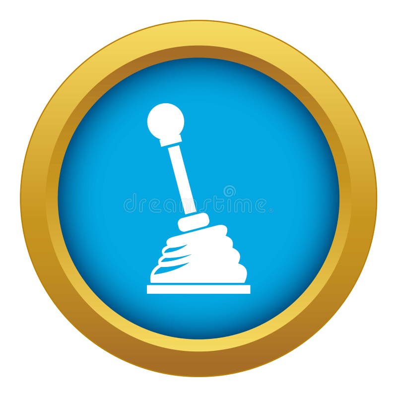 Car Gear Stick Icon, Outline Style Stock Vector Illustration of five