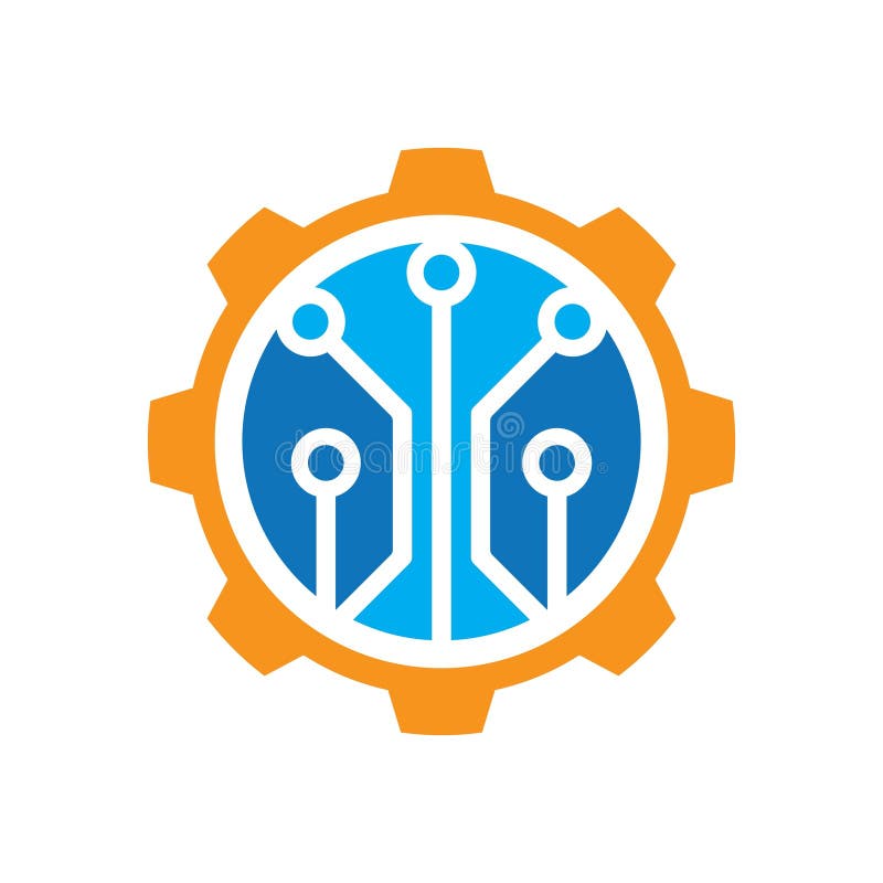 Gear tech logo images stock vector. Illustration of logo 270832752