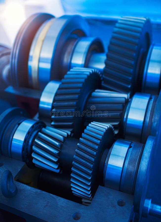 Gear in transmission stock photo. Image of industry, gearbox 99856256