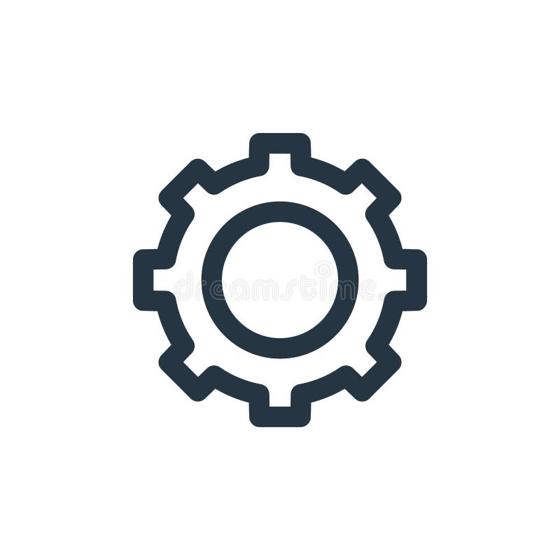 Gear Icon. Filled Gear Icon for site Design and Mobile, App