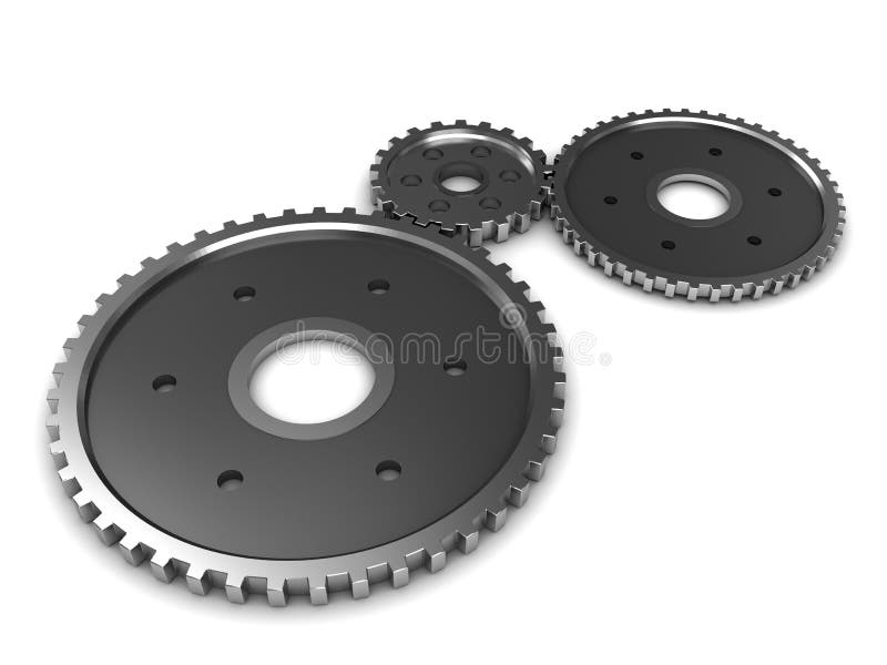 Gear system stock illustration. Illustration of drop 26319410