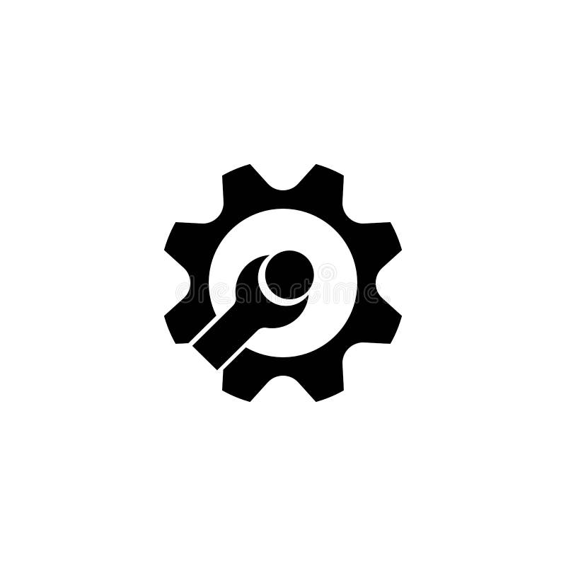 Gear wrench logo stock vector. Illustration of concept 24835529