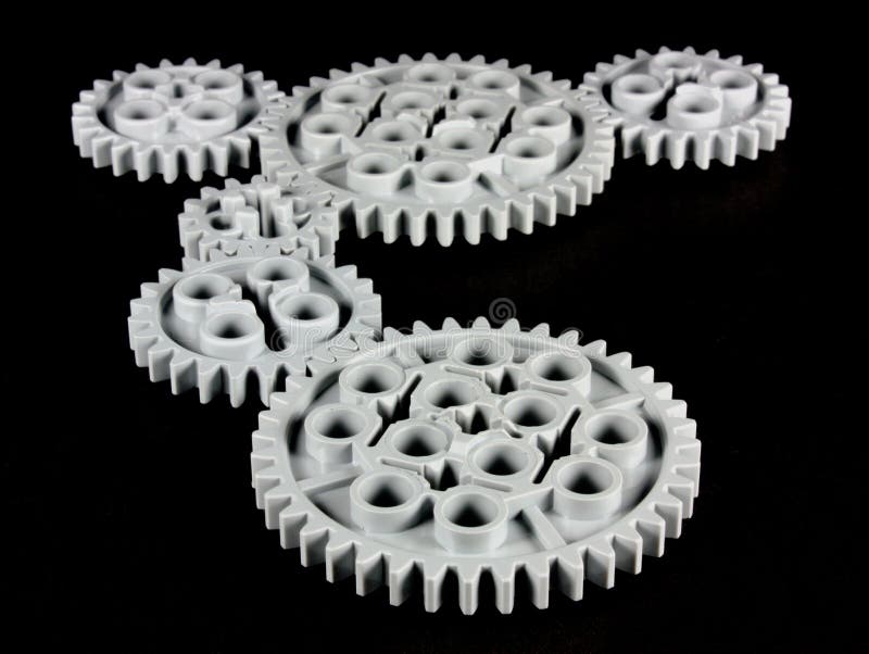 Close-up of isolated gears. Power tech stock images, royalty-free photos and pictures