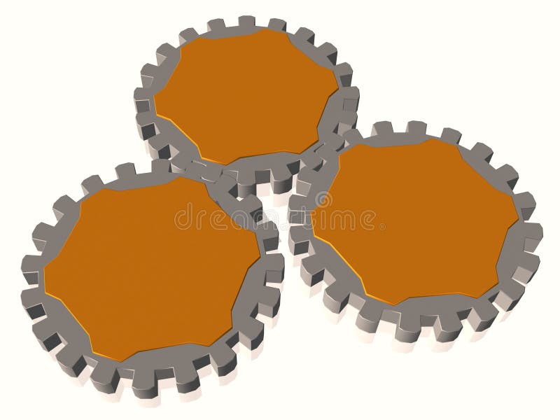 Gears as text boxes stock illustration Gears as text boxes stock illustration