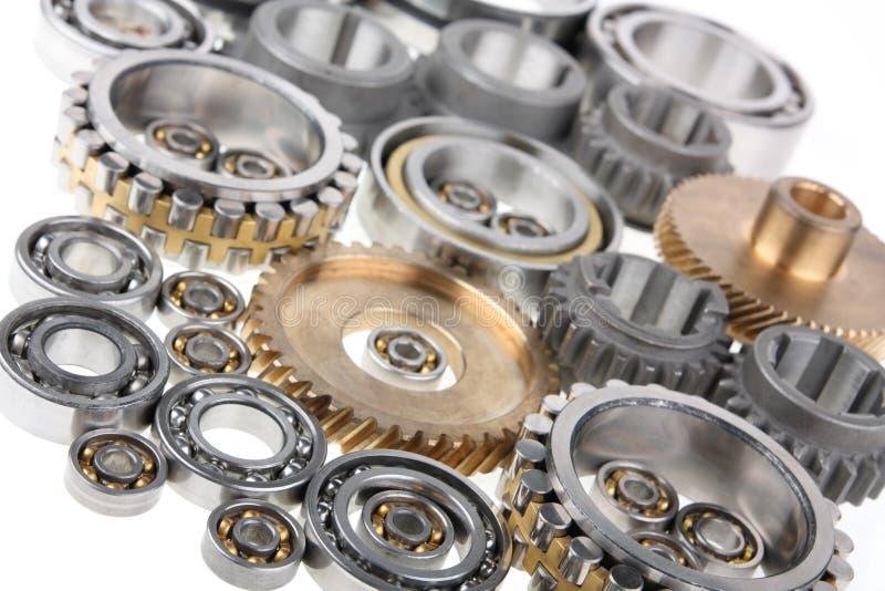 Gears and bearings stock photo. Image of endurance, industrial 17431004