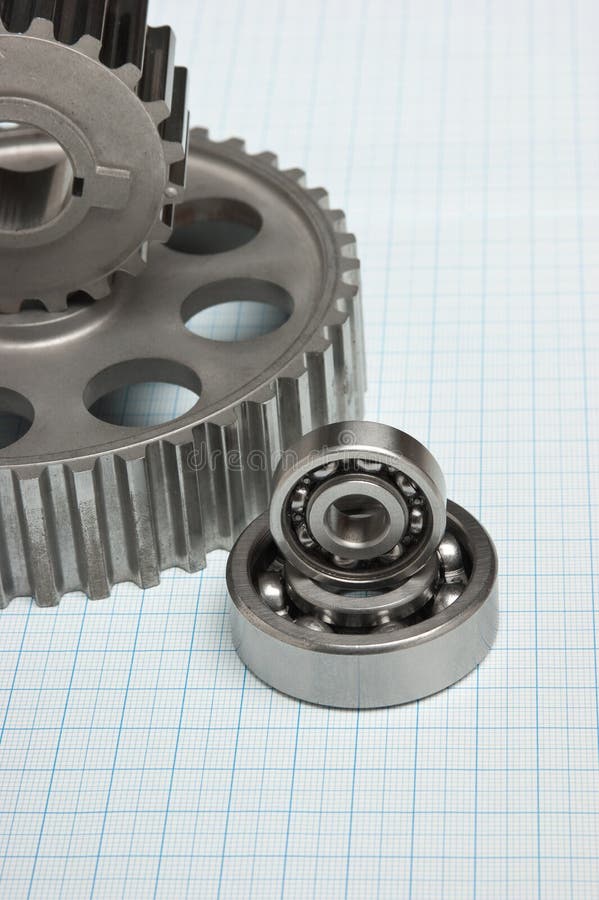 Gears and bearings stock photo. Image of technical, equipment 157116334