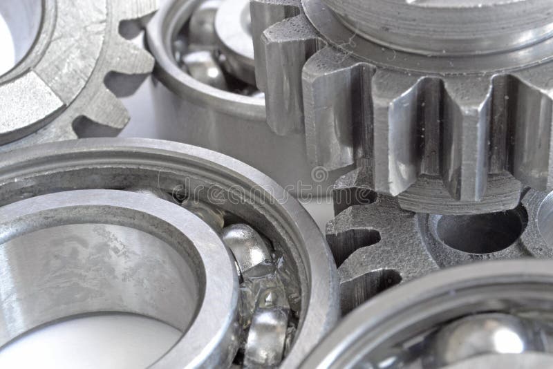 Gears and bearings stock image. Image of motor, teeth 91447021