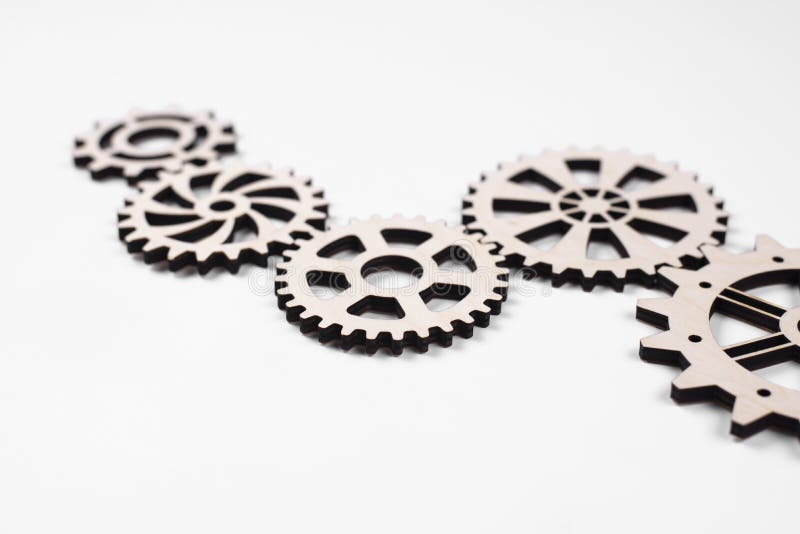 Interconnected cogs hi-res stock photography and images - Alamy