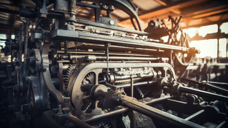 Gears machine royalty free illustration