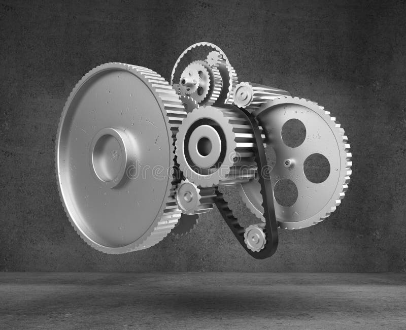 Gears Concrete Stock Illustrations 413 Gears Concrete Stock