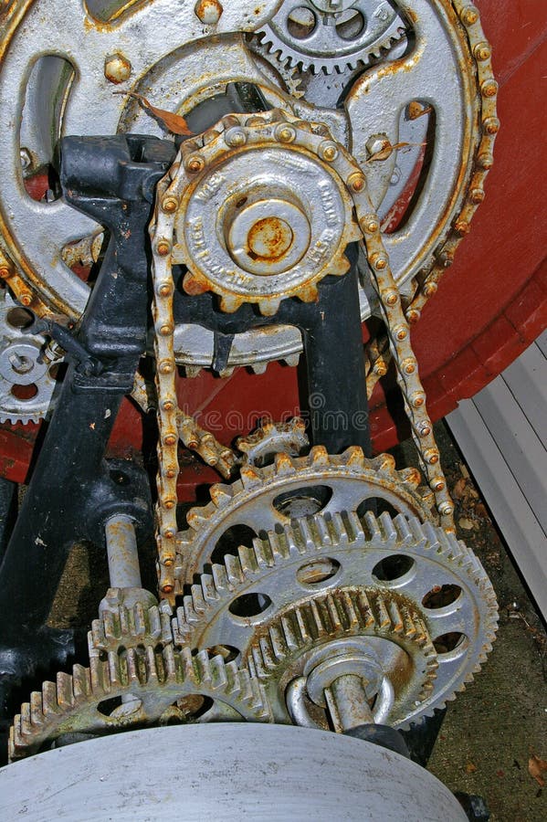 Gears in Motion stock image. Image of chain, vanilla, mechanism 1188969