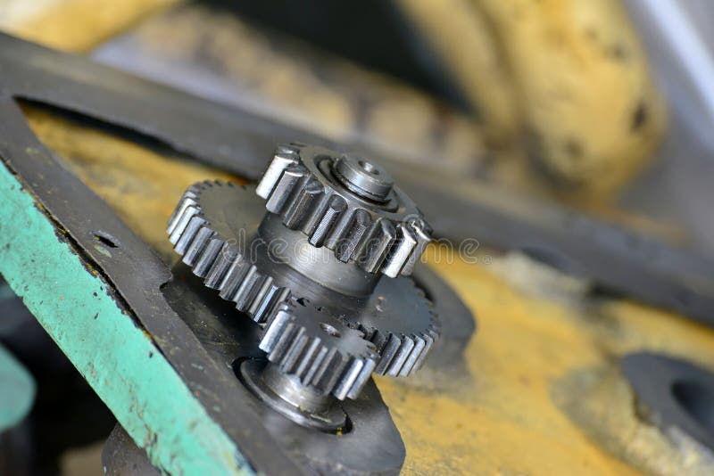 Gears after Repair in the Stock Image Image of metallic
