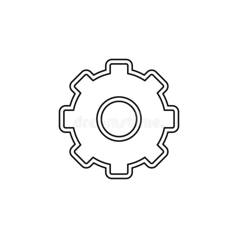 Gears settings icon - Cogwheel gear mechanism stock illustration Gears settings icon - Cogwheel gear mechanism stock illustration