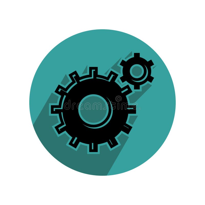 Gears. Vector Illustration Decorative Design Stock Vector