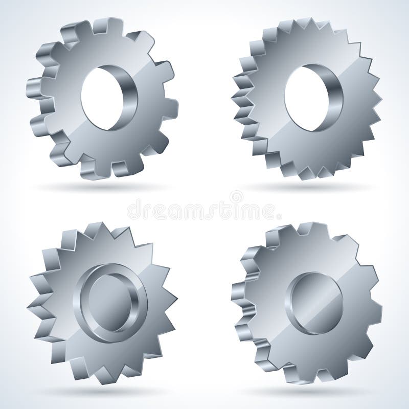Gears vector set stock illustration