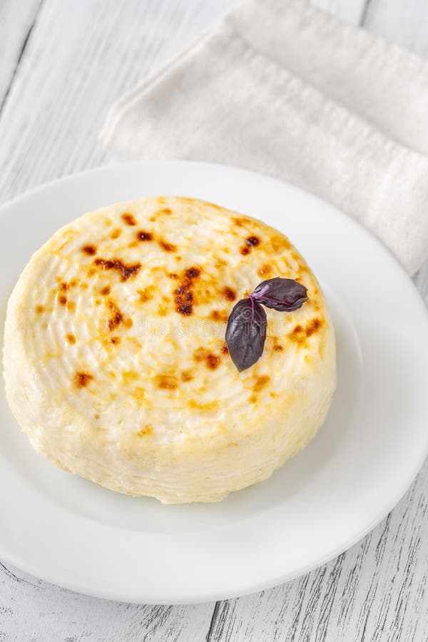 Gebakken Ricotta kaas stock foto's