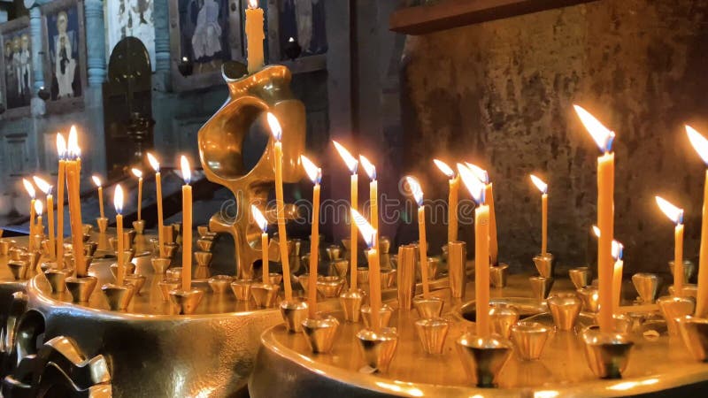 Gebeddenkaarsen in orthodoxe christelijke kerk