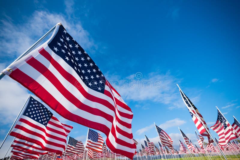 Gebied van Amerikaanse Vlaggen