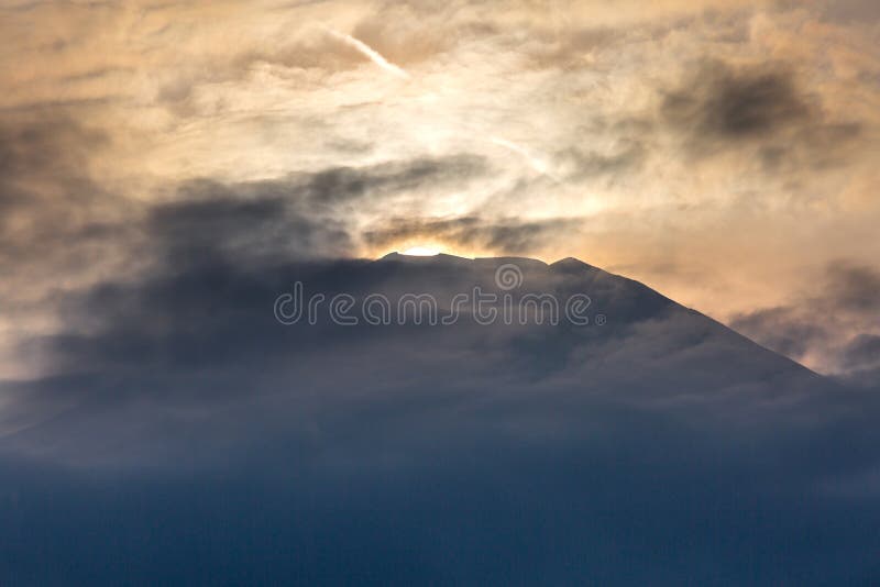 Gebirgs-Fuji-Diamantsonnenuntergang See Yamanaka stockfotos Gebirgs-Fuji-Diamantsonnenuntergang See Yamanaka stockfotos