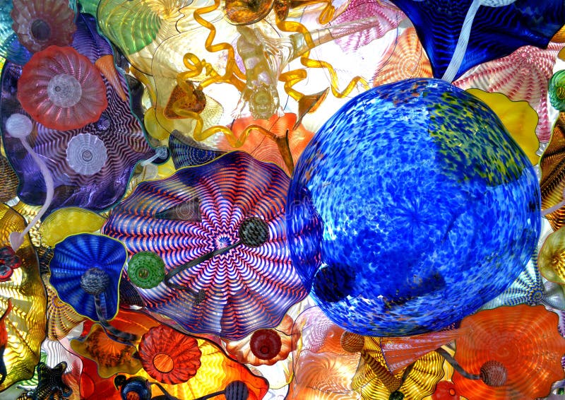 Geblasene Glasreihe lizenzfreie stockbilder Geblasene Glasreihe lizenzfreie stockbilder