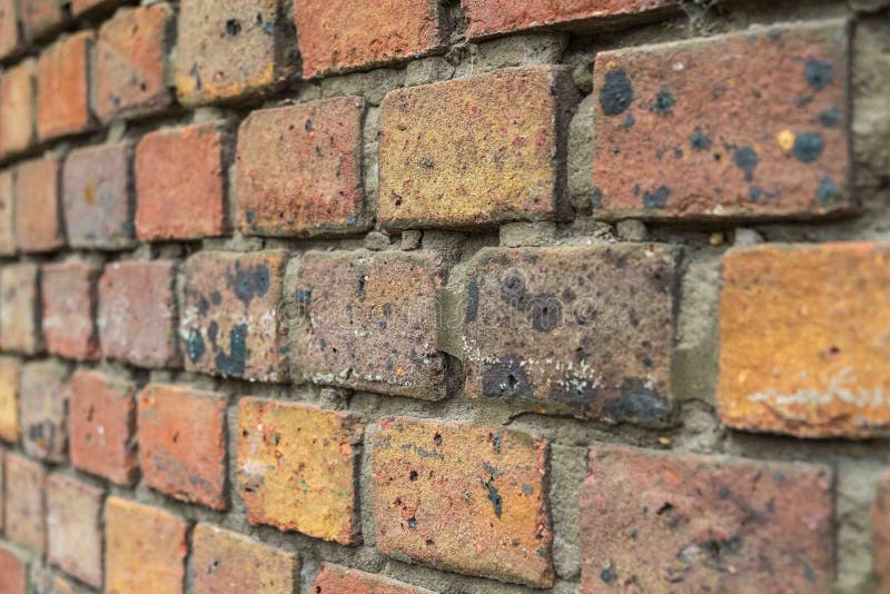 Curved brick wall background texture. Curved brick wall background texture