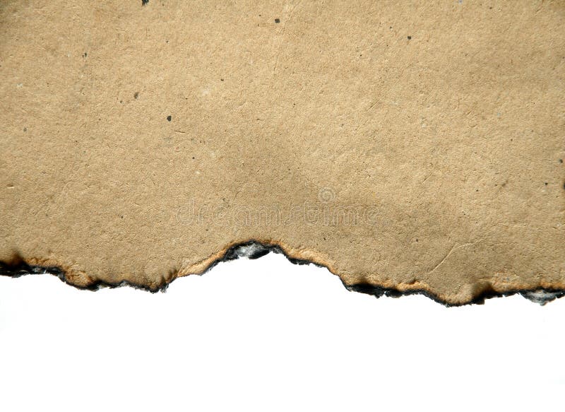 Verbrand papier royalty-vrije stock afbeelding