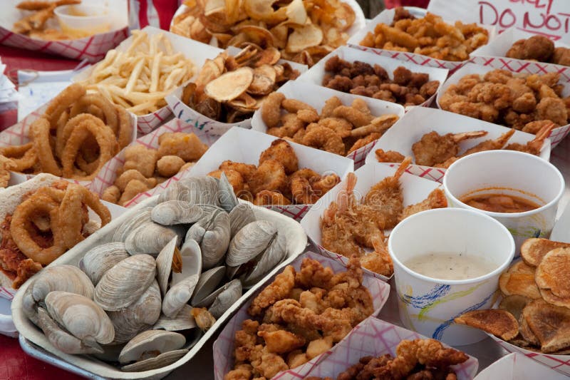 Frittierte Meeresfrüchte lizenzfreie stockfotografie