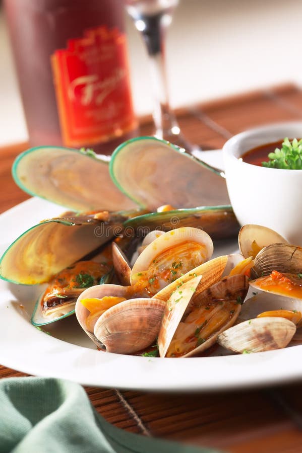 Gebratenes Meeresfrüchte lizenzfreies stockfoto