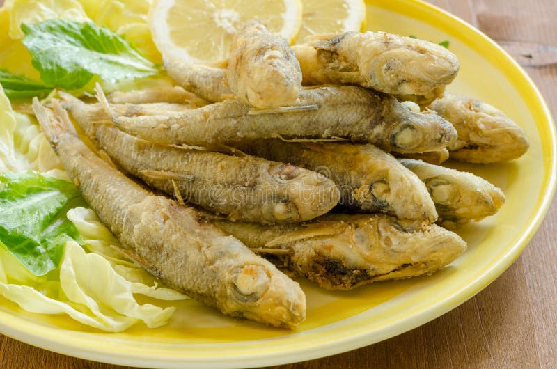 Gebratene Fische lizenzfreie stockfotos