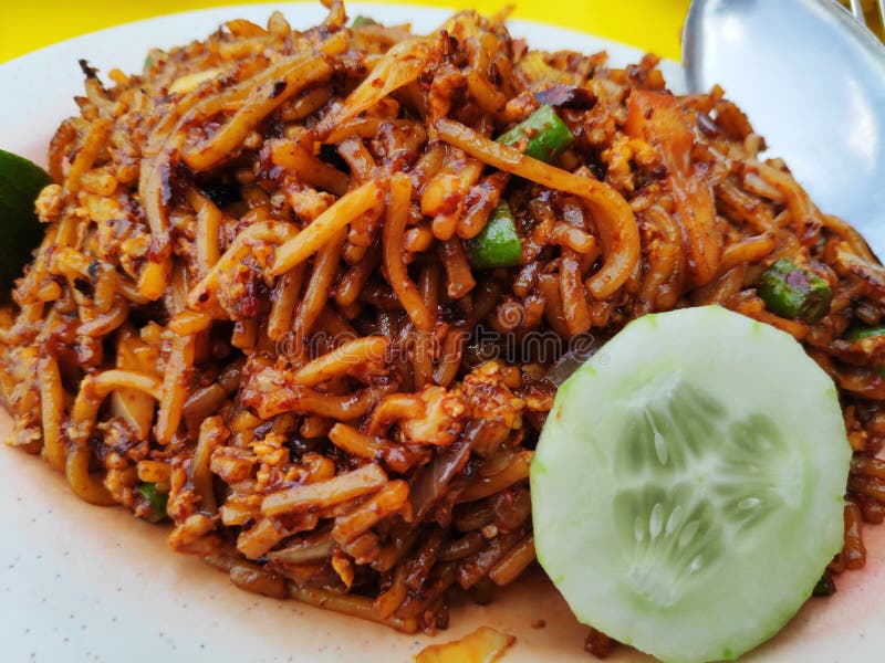 Gebratene Nudel, wissen auch als Mee Goreng Mamak lizenzfreie stockbilder Gebratene Nudel, wissen auch als Mee Goreng Mamak lizenzfreie stockbilder
