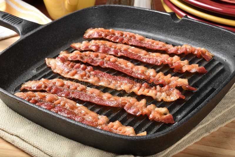 Gebratener Speck lizenzfreies stockbild