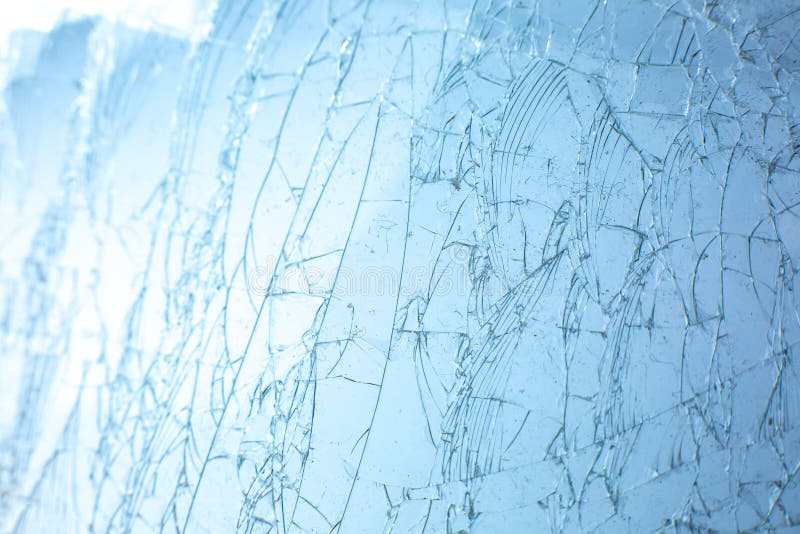 Gebroken glastextuur. close-up foto stock afbeelding