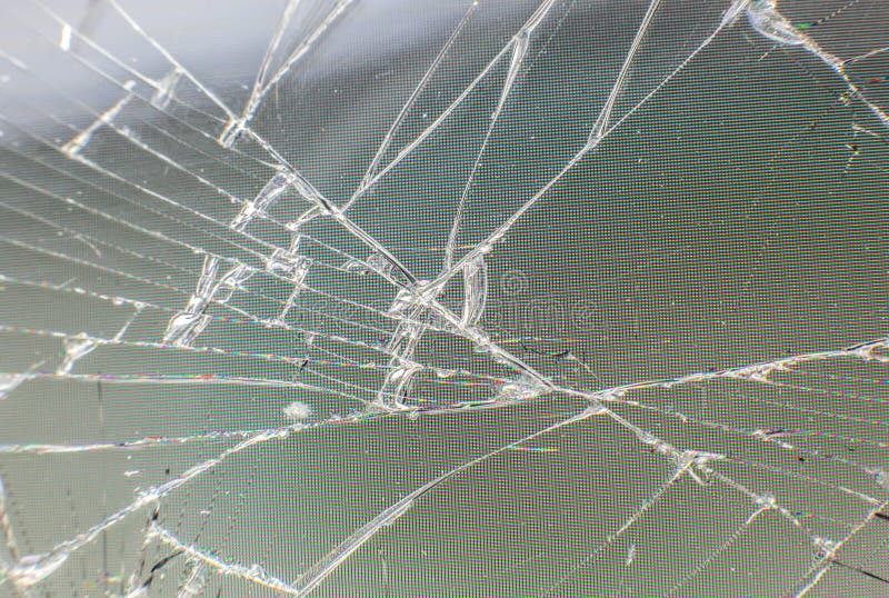 Gebroken glastextuur. close-up foto royalty-vrije stock afbeeldingen