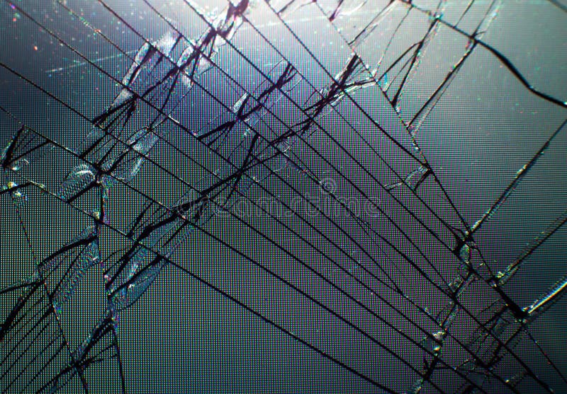 Textuur van gebroken glas. Close-up foto stock afbeeldingen