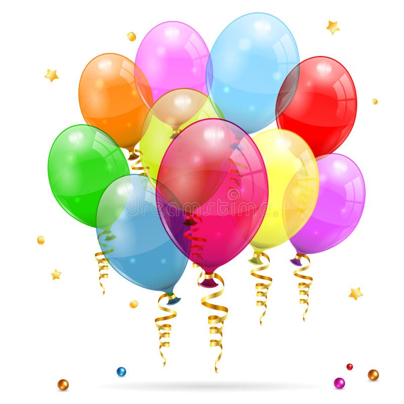 Geburtstag-Ballone lizenzfreie abbildung Geburtstag-Ballone lizenzfreie abbildung