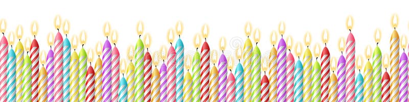 Geburtstag leuchtet den nahtlosen lokalisierten Mustervektor durch stock abbildung Geburtstag leuchtet den nahtlosen lokalisierten Mustervektor durch stock abbildung