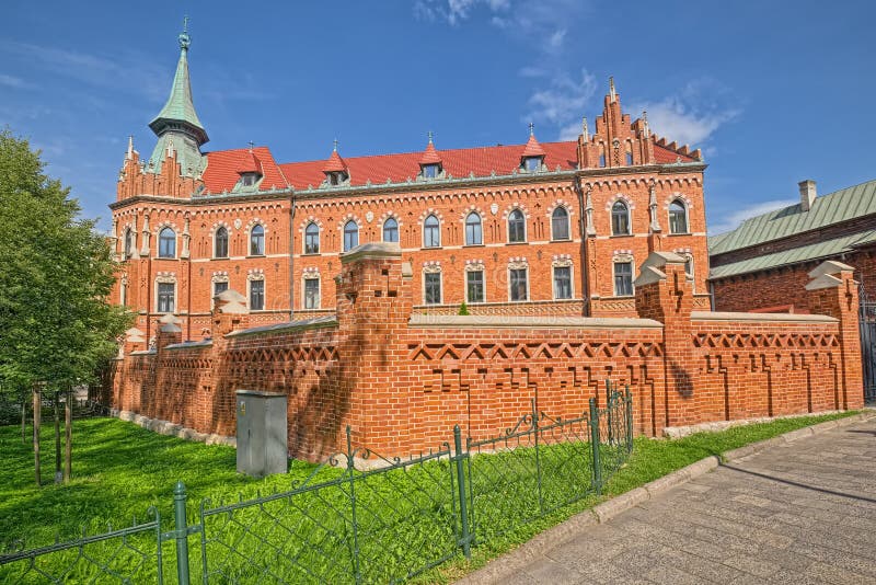 Gebäude des Priesterseminars der Erzdiözese von Krakau, Krakau, Polen lizenzfreies stockbild Gebäude des Priesterseminars der Erzdiözese von Krakau, Krakau, Polen lizenzfreies stockbild