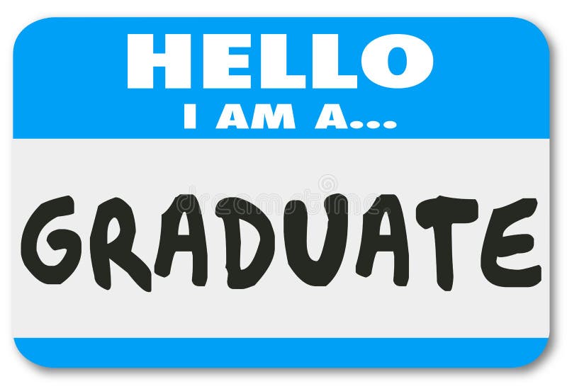 Gediplomeerde Opgeleide het Onderwijsstudent Learning Comp van Nametag Sticker vector illustratie Gediplomeerde Opgeleide het Onderwijsstudent Learning Comp van Nametag Sticker vector illustratie