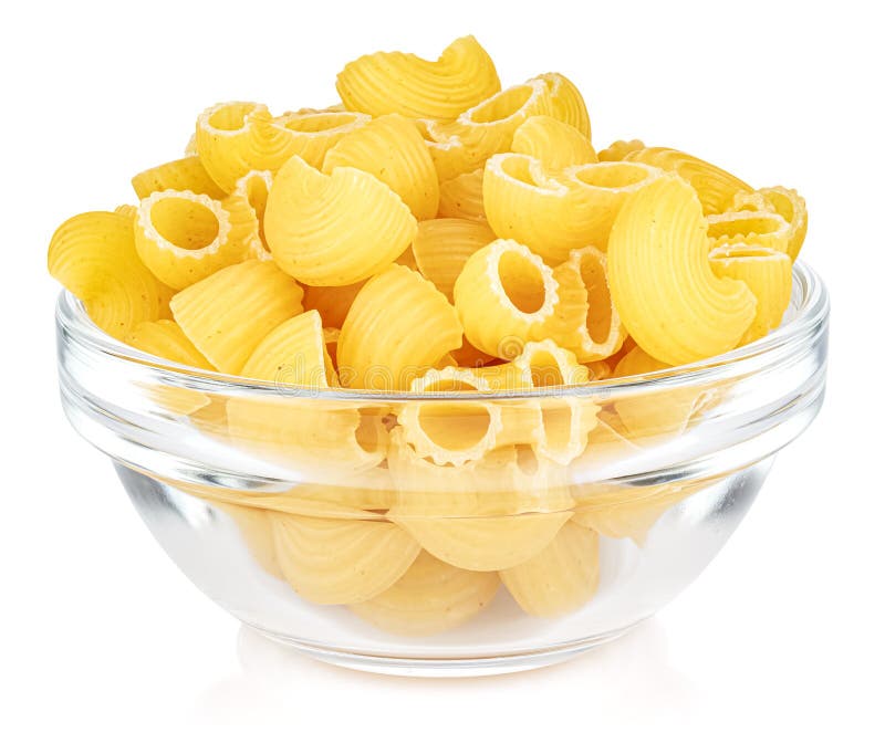 teer ergens bij betrokken zijn Verscherpen Gedroogde Italiaanse Pasta - Spijkerbuis , Gegoten in Een Kleine  Doorzichtige Glazen Ronde Kom , Geïsoleerd Op Witte Achtergrond Stock Foto  - Image of hoop, macaroni: 178117928