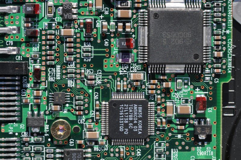 Printed circuit board of a hard disk drive. Printed circuit board of a hard disk drive