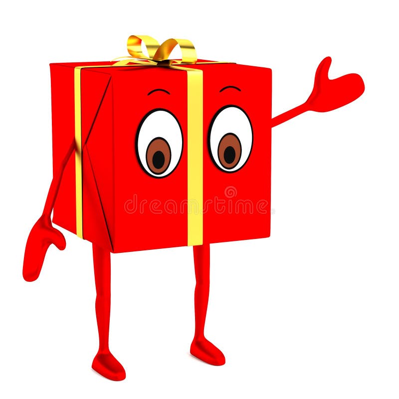 Geef van gift terug vector illustratie