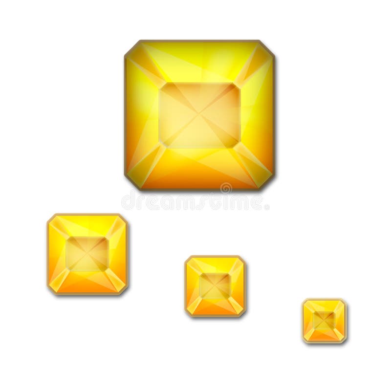 Geel halfedelsteensymbool Diamantillustratie in een vlakke stijl gefacetteerde gem stock illustratie Geel halfedelsteensymbool Diamantillustratie in een vlakke stijl gefacetteerde gem stock illustratie